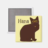 Hana Kitty Magnet (Vorderseite/Rückseite)