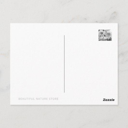 Hana Peach Postkarte (Rückseite)