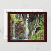 Hana Waterfall Postcard Postkarte (Vorne/Hinten)