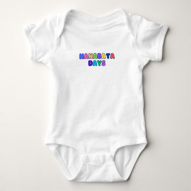 Hanabata Days Rainbow Colors Baby Strampler (Vorderseite)
