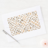 Hanacaraka Rechteckiger Aufkleber (Umschlag)