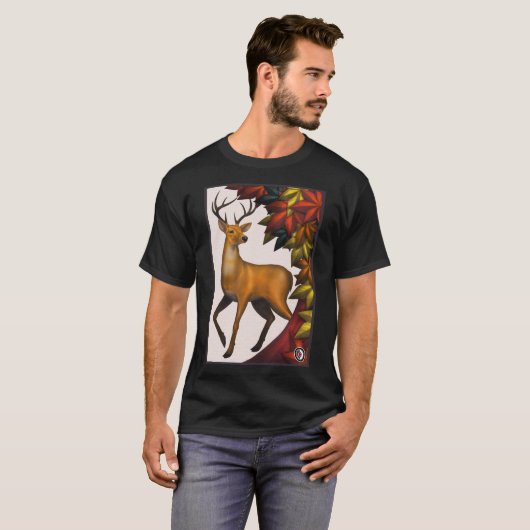Hanafuda Deer Maple Classic T-Shirt (Vorne ganz)