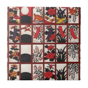Hanafuda Liebe Fliese