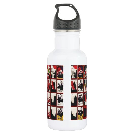 Hanafuda Liebe Trinkflasche (Rückseite)