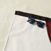 Hanafuda "Matsu-ni-tsuru" Strandtuch (Beispiel)