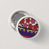 Hanafuda "Sakura-ni-maku" Button (Vorne & Hinten)