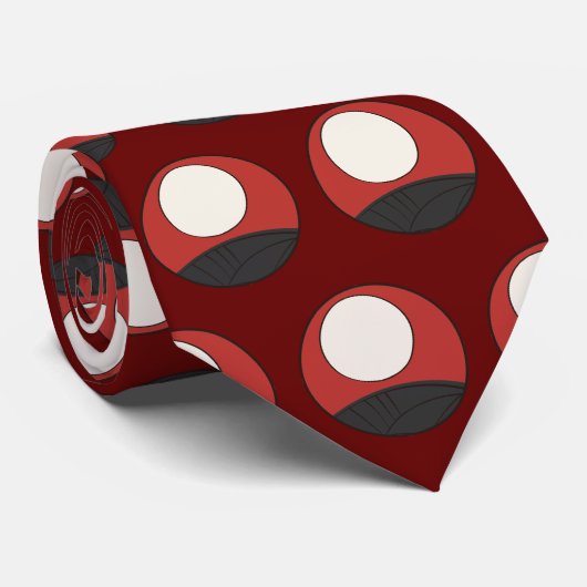 Hanafuda "Susuki-ni-tsuki" Krawatte (Gerollt)