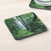 Hanakapiai Falls entlang der Na Pali Küste, Kauai, Getränkeuntersetzer (Linke Seite)