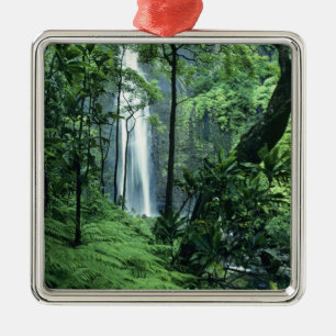 Hanakapiai-Wasserfall entlang der Na Pali Küste, K Ornament Aus Metall