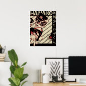 Hanako kun Vintag Poster (Heimbüro)