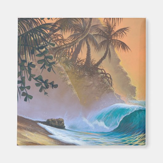 Hanalei Bay Beach Surf Magnet (Vorne)