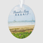 Hanalei Bay Boats, Kauai Hawaii 2 Foto Ornament (Vorderseite)