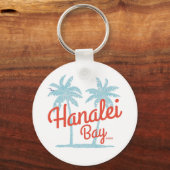 Hanalei Bay Hawaii Insel Kauai Schlüsselanhänger (Rückseite)
