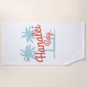 Hanalei Bay Hawaii Insel Kauai Strandtuch (Vorderseite)