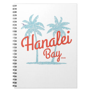 Hanalei Bay Hawaii Island Kauai Souvenir Shot G Notizblock