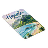 Hanalei Bay Hawaii Magnet (Rechte Seite)