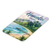 Hanalei Bay Hawaii Magnet (Linke Seite)