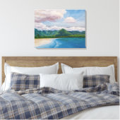 Hanalei Bay Hawaii Painting Leinwanddruck (Insitu (Schlafzimmer))