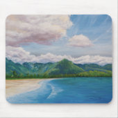 Hanalei Bay Hawaii Painting Mousepad (Vorne)