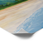 Hanalei Bay Hawaii Painting Poster (Ecke)