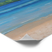 Hanalei Bay Hawaiianische Inseln Malerei Poster (Ecke)