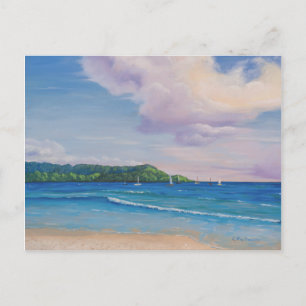 Hanalei Bay Hawaiianische Inseln Malerei Postkarte