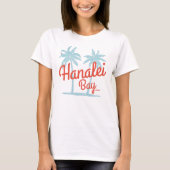 Hanalei Bay Insel Kauai, Hawaii Souvenir Surf T-Shirt (Vorderseite)