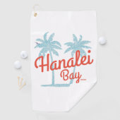 Hanalei Bay Island Kauai, Hawaii Souvenir Golfhandtuch (Insitu)