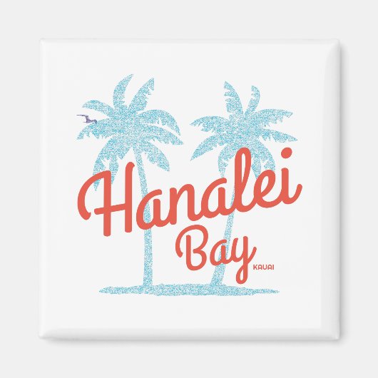 Hanalei Bay Island Kauai, Hawaii Souvenir Magnet (Vorne)