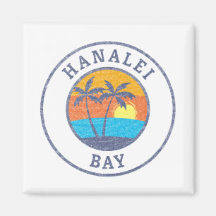 Hanalei Bay, Kauai Faded Classic Style Magnet