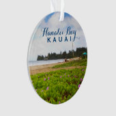 Hanalei Bay Kauai Hawaii 2 Foto Ornament (Vorderseite)