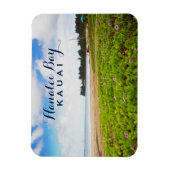 Hanalei Bay, Kauai Hawaii Beach Blume Magnet (Vertikal)