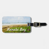 Hanalei Bay Kauai Hawaii Beach & Boote Gepäckanhänger (Vorderseite horizontal)