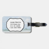 Hanalei Bay Kauai Hawaii Beach & Boote Gepäckanhänger (Rückseite horizontal)