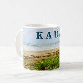 Hanalei Bay Kauai Hawaii Beach & Boote Kaffeetasse (Vorderseite Links)