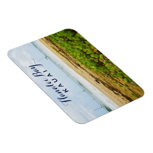 Hanalei Bay Kauai Hawaii Beach & Boote Magnet (Rechte Seite)