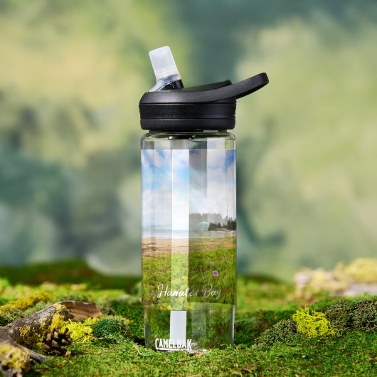 Hanalei Bay, Kauai Hawaii Morning Glory Blume Trinkflasche (Außenbereich)