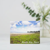 Hanalei Bay, Kauai Hawaii Tropical Beach Scene Postkarte (Stehend Vorderseite)