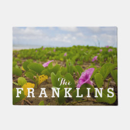 Hanalei Bay, Kauai Morning Glory Lila Blume Fußmatte