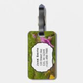 Hanalei Bay, Kauai Morning Glory Lila Blume Gepäckanhänger (Rückseite vertikal)