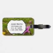 Hanalei Bay, Kauai Morning Glory Lila Blume Gepäckanhänger (Rückseite horizontal)