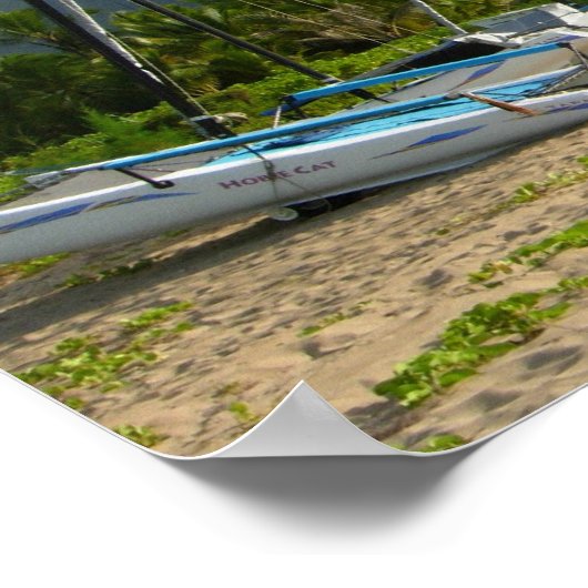 Hanalei Bay Poster (Ecke)