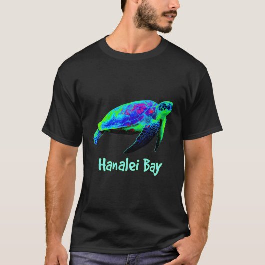 Hanalei Bay Rettete Hawaii Sea Turtles Hawaiian Is T-Shirt (Vorderseite)