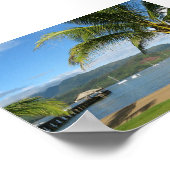 Hanalei Bay und Pier Kauai, Hawaii Poster (Ecke)