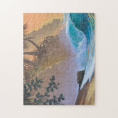 Hanalei Bucht-Strand-Brandung Puzzle (Vertikal)
