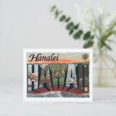 Hanalei, Hawaii - Große Briefszenen Postkarte (Stehend Vorderseite)