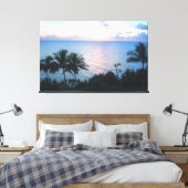 HANALEI HAWAII SUNSET CANVASS DRINT LEINWANDDRUCK (Insitu (Schlafzimmer))