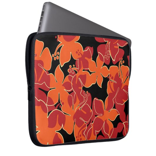 Hanalei Hawaiian Floral Neoprene Wetsuit Laptopschutzhülle (Vorne Rechts)