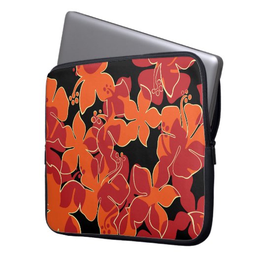 Hanalei Hawaiian Floral Neoprene Wetsuit Laptopschutzhülle (Vorderseite Links)