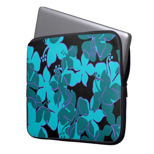 Hanalei Hawaiian Floral Neoprene Wetsuit Laptopschutzhülle (Vorderseite Links)